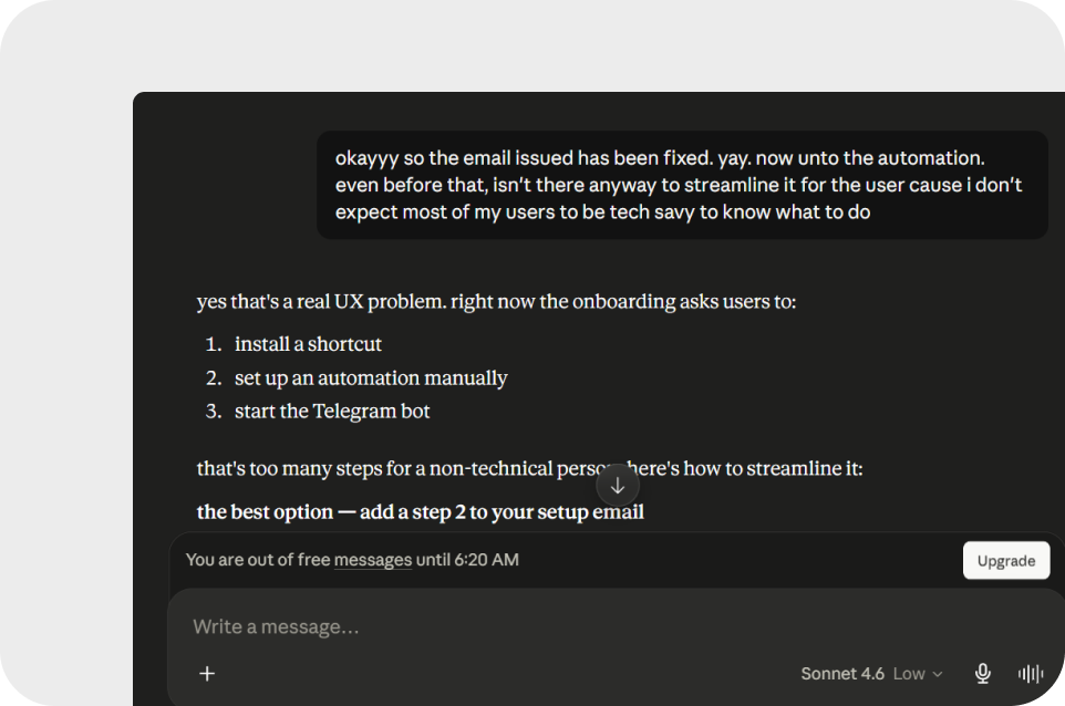 Sika bot conversation screenshot